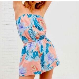 🔥Kimchi Blue Floral Kids Romper - Blue and Pink